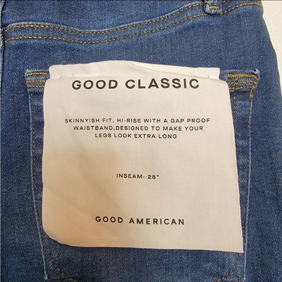 Good American always fits classic good A size 00-4 jeans - Picture 6 of 10